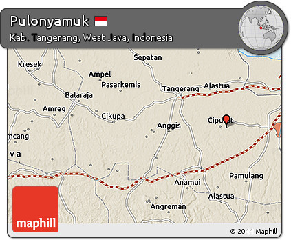 Shaded Relief 3D Map of Pulonyamuk