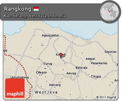 Shaded Relief 3D Map of Rangkong