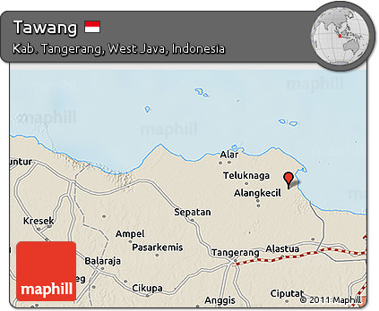Shaded Relief 3D Map of Tawang