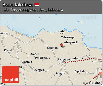 Shaded Relief 3D Map of Babulakdesa