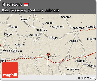 Shaded Relief 3D Map of Bayawak