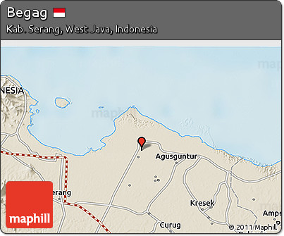 Shaded Relief 3D Map of Begag