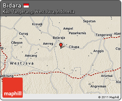 Shaded Relief 3D Map of Bidara