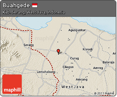 Shaded Relief 3D Map of Buahgede
