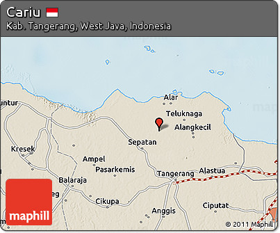 Shaded Relief 3D Map of Cariu