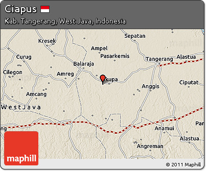 Shaded Relief 3D Map of Ciapus