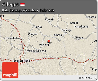 Shaded Relief 3D Map of Cileget