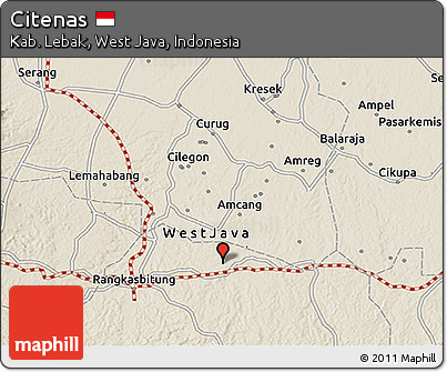 Shaded Relief 3D Map of Citenas