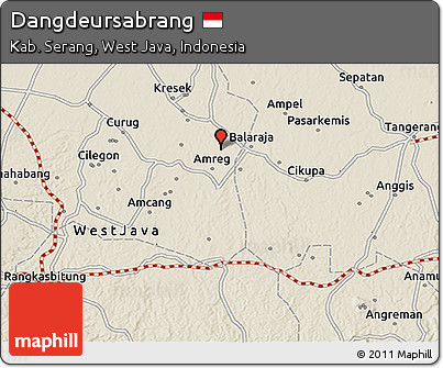 Shaded Relief 3D Map of Dangdeursabrang