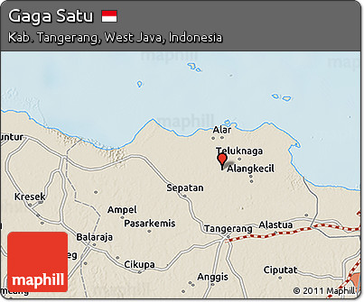 Shaded Relief 3D Map of Gaga Satu
