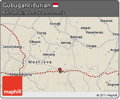 Shaded Relief 3D Map of Gubugancidurian
