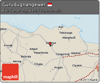 Shaded Relief 3D Map of Gurudugnangewer