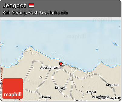 Shaded Relief 3D Map of Jenggot