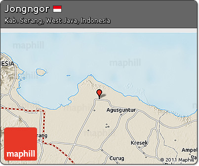 Shaded Relief 3D Map of Jongngor