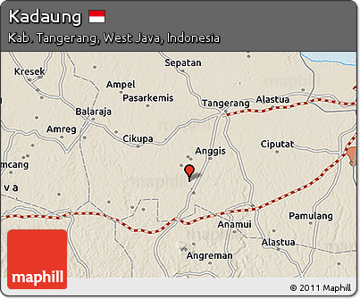 Shaded Relief 3D Map of Kadaung