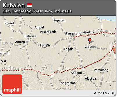 Shaded Relief 3D Map of Kebalen