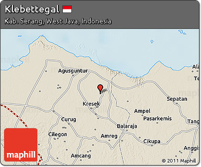 Shaded Relief 3D Map of Klebettegal