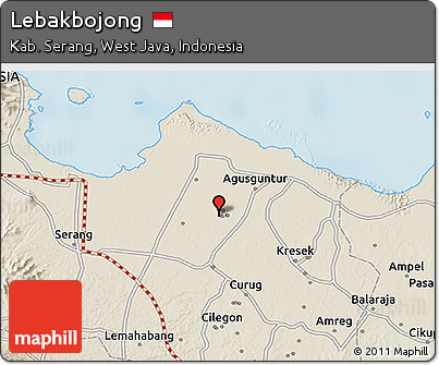 Shaded Relief 3D Map of Lebakbojong