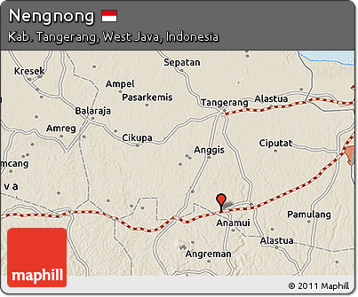 Shaded Relief 3D Map of Nengnong