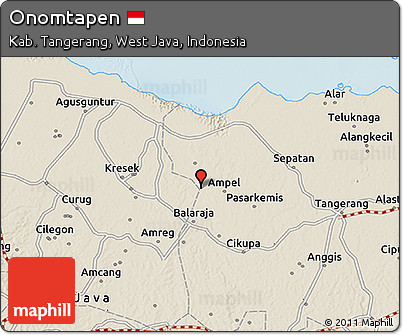 Shaded Relief 3D Map of Onomtapen