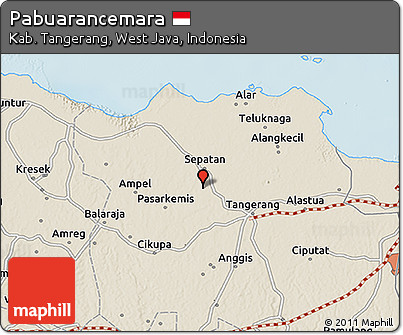 Shaded Relief 3D Map of Pabuarancemara