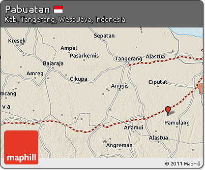 Shaded Relief 3D Map of Pabuatan