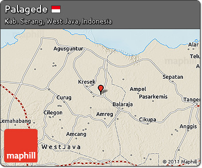Shaded Relief 3D Map of Palagede