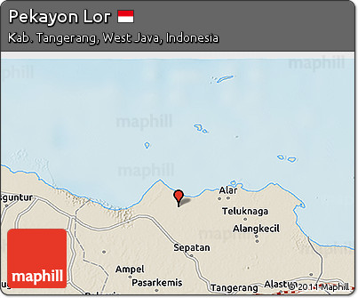 Shaded Relief 3D Map of Pekayon Lor