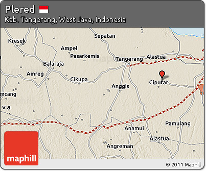 Shaded Relief 3D Map of Plered
