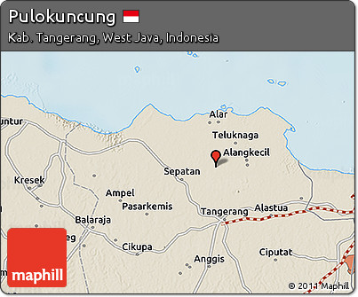 Shaded Relief 3D Map of Pulokuncung