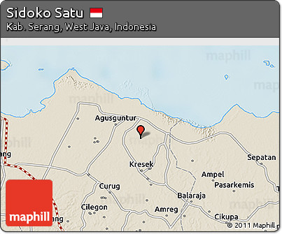 Shaded Relief 3D Map of Sidoko Satu