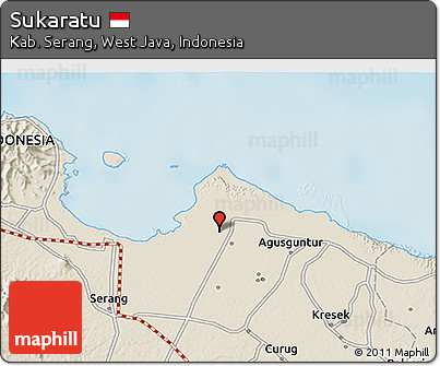 Shaded Relief 3D Map of Sukaratu