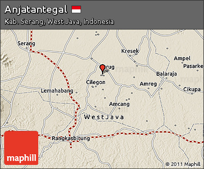 Shaded Relief 3D Map of Anjatantegal