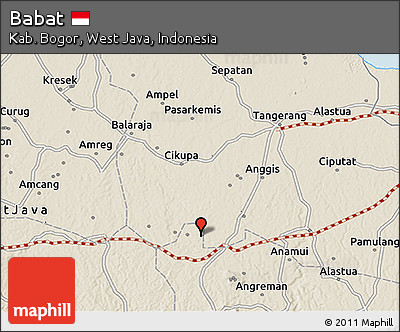 Shaded Relief 3D Map of Babat