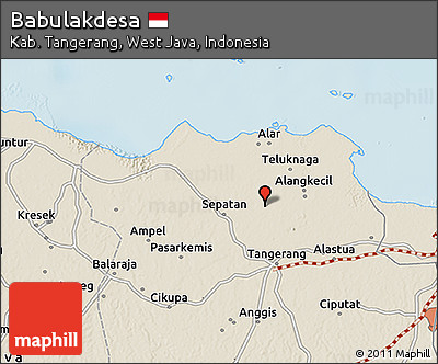 Shaded Relief 3D Map of Babulakdesa