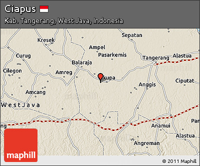 Shaded Relief 3D Map of Ciapus