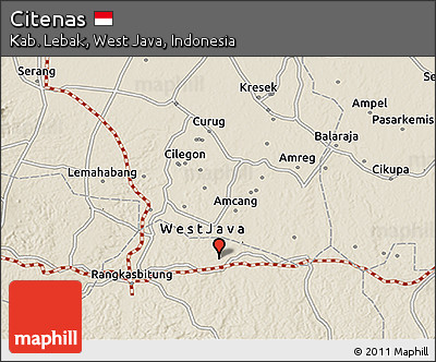 Shaded Relief 3D Map of Citenas
