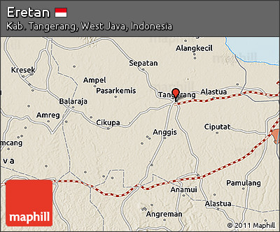 Shaded Relief 3D Map of Eretan
