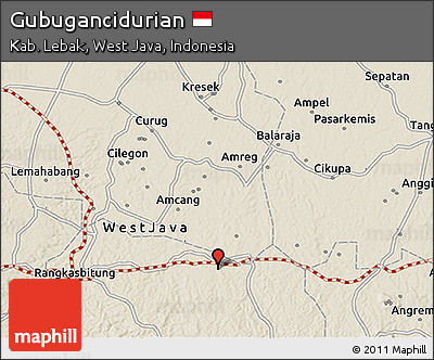 Shaded Relief 3D Map of Gubugancidurian