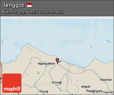 Shaded Relief 3D Map of Jenggot