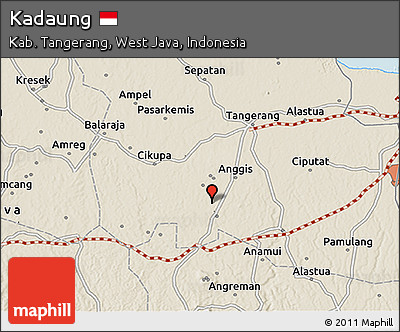 Shaded Relief 3D Map of Kadaung