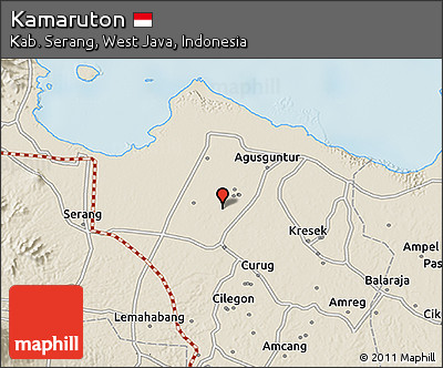 Shaded Relief 3D Map of Kamaruton