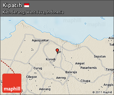 Shaded Relief 3D Map of Kipatih