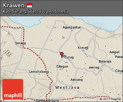 Shaded Relief 3D Map of Krawen