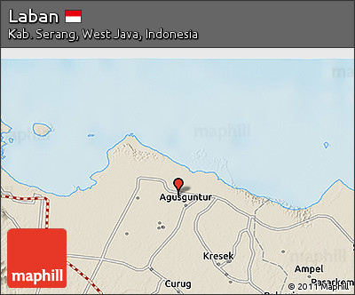Shaded Relief 3D Map of Laban