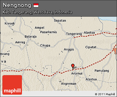 Shaded Relief 3D Map of Nengnong