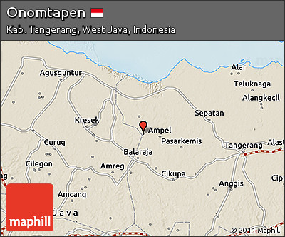 Shaded Relief 3D Map of Onomtapen