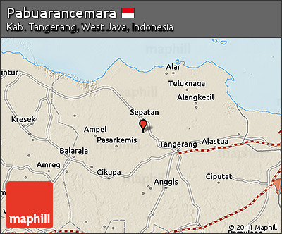 Shaded Relief 3D Map of Pabuarancemara
