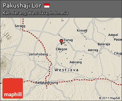 Shaded Relief 3D Map of Pakushaji Lor