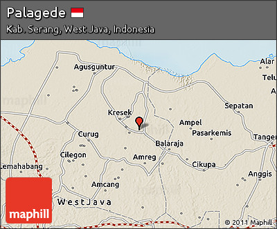 Shaded Relief 3D Map of Palagede